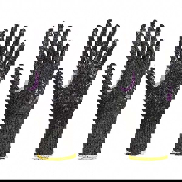 Cut, Puncture & Abrasive-Resistant Gloves: Size L, ANSI Cut A8, ANSI Puncture 1, Nitrile, Kevlar